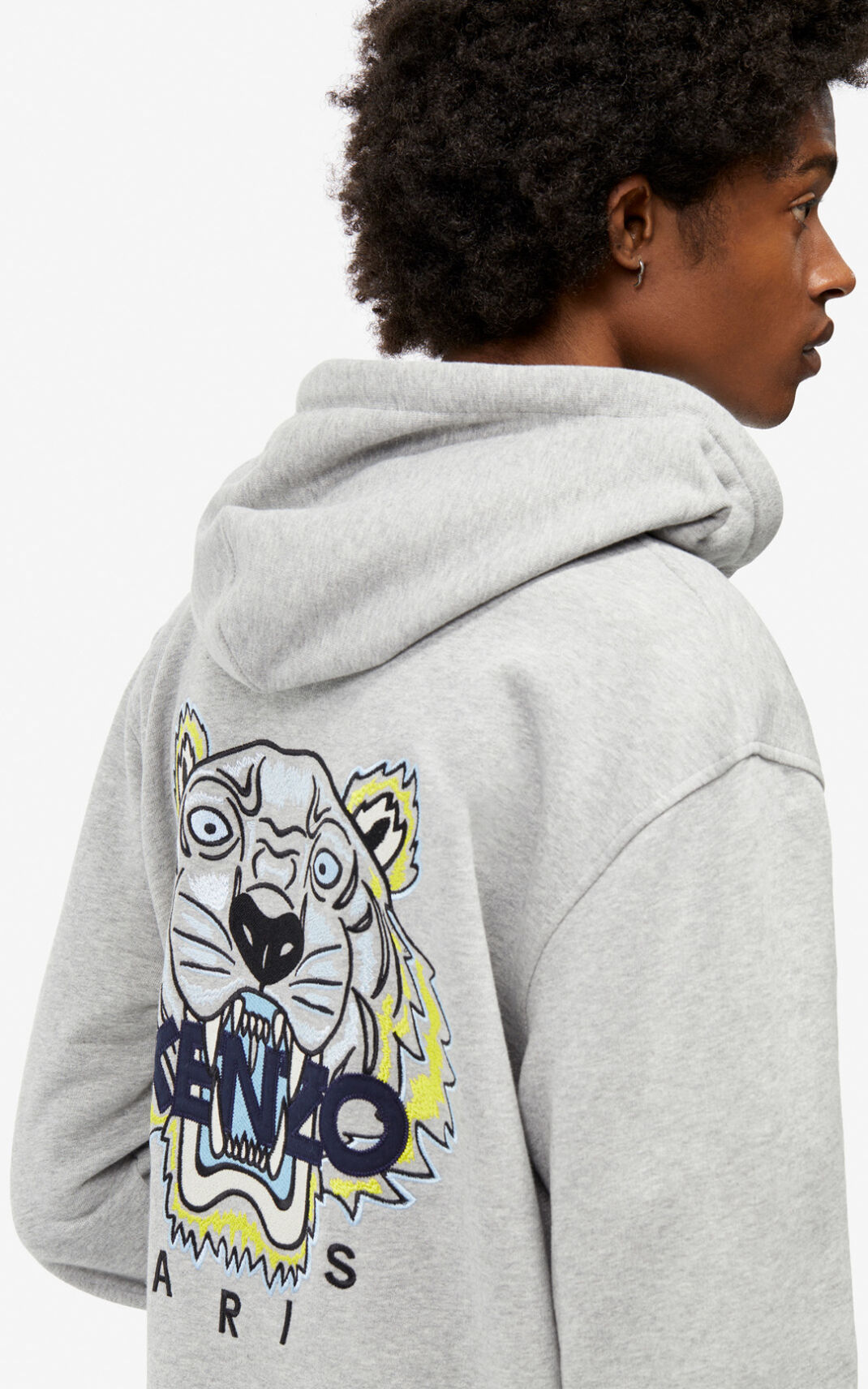 Kenzo Tiger zipped Sweatshirt Herr | 67810-XPGN